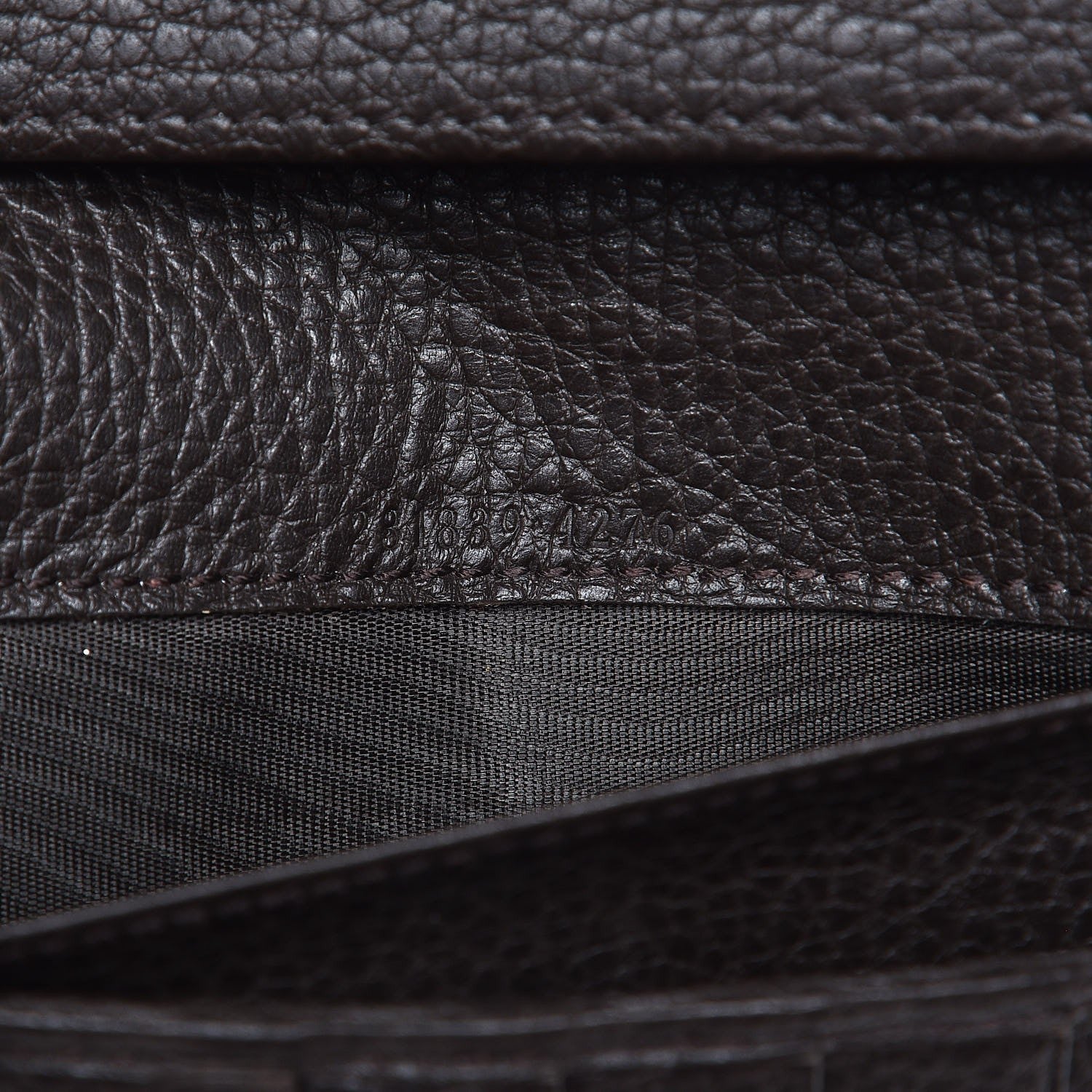 Gucci Monogram Continental Charmy Wallet Dark Brown 7 of 8