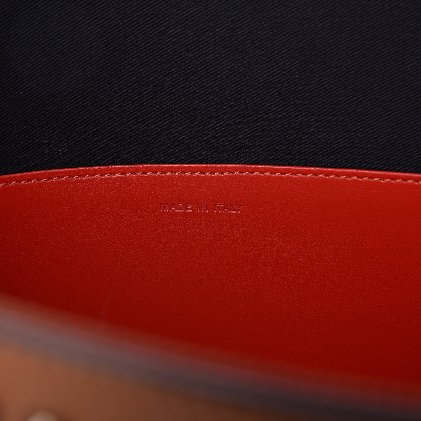 Calfskin Spiked Large Trictrac Portfolio Bag Cannelle