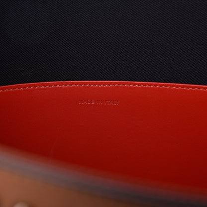 Christian Louboutin Calfskin Spiked Large Trictrac Portfolio Bag Cannelle 6 of 11