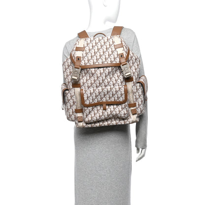 Christian Dior X CACTUS JACK Calfskin Hit The Road Logo Backpack Beige 2 of 9