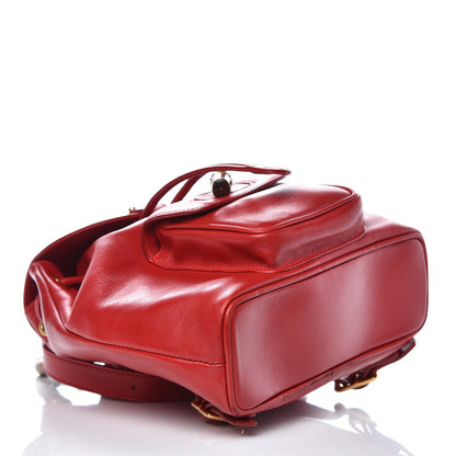 Gucci Calfskin Bamboo Mini Backpack Red 4 of 12
