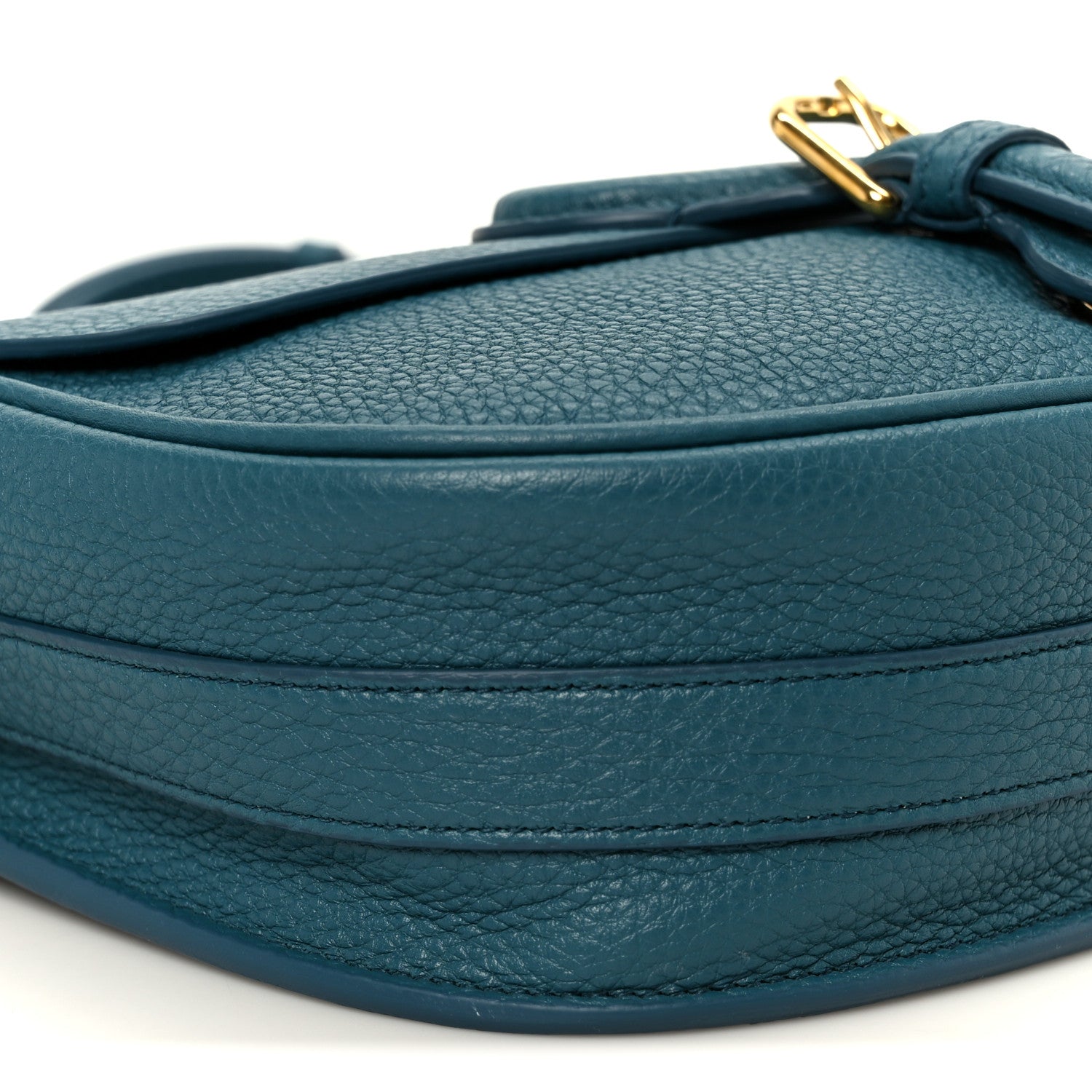 Christian Dior Grained Calfskin Medium Bobby Flap Steel Blue 8 of 10