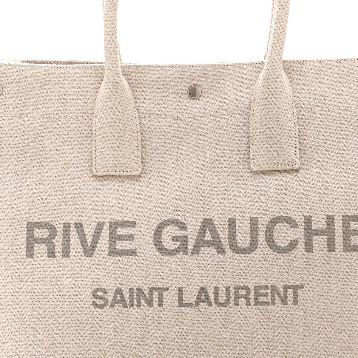 Cotton Linen Rive Gauche Tote Light Shell