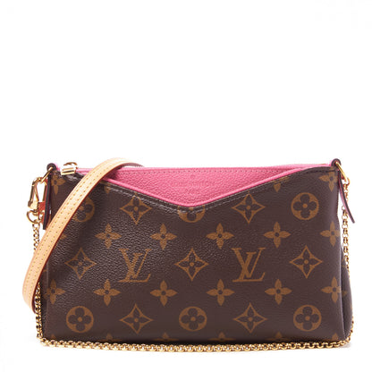 Louis Vuitton Monogram Pallas Clutch Rose Fizzy 1 of 10
