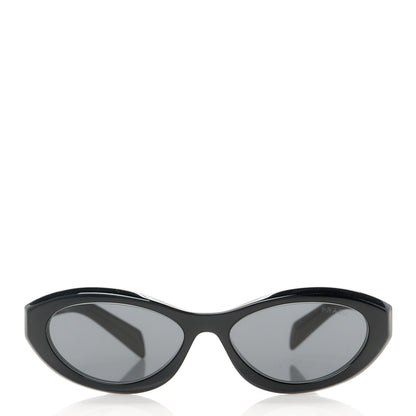 Prada Acetate Oval Sunglasses SPR 26Z Black 2 of 8