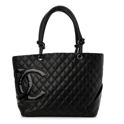 Chanel Calfskin Quilted Large Cambon Tote Black 1 of 13
