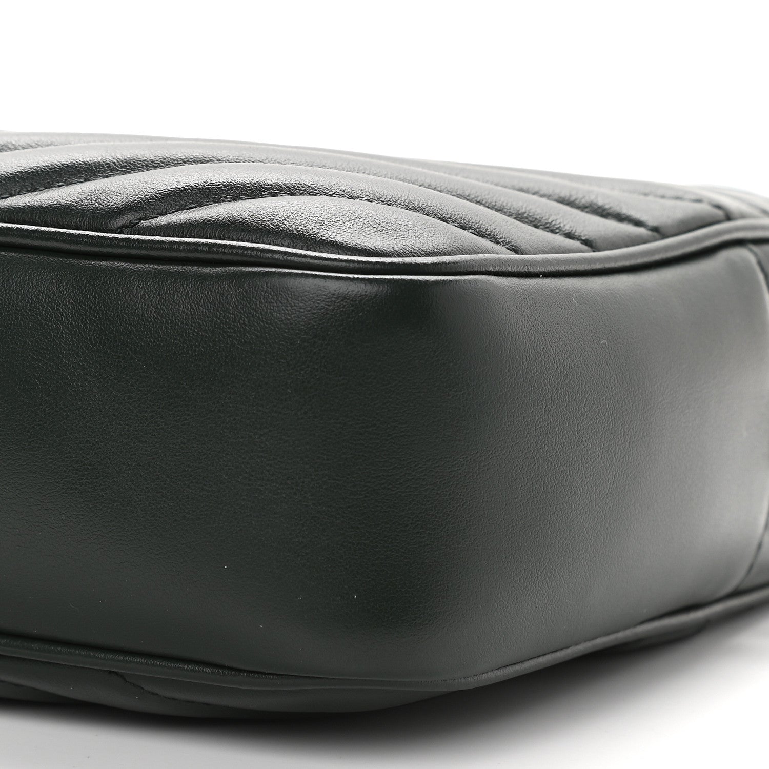 Saint Laurent Calfskin Matelasse Monogram Lou Camera Bag Military Green 9 of 10