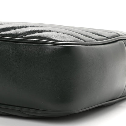 Saint Laurent Calfskin Matelasse Monogram Lou Camera Bag Military Green 9 of 10
