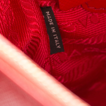 Prada Saffiano Vernice Mini Galleria Double Zip Tote Rosso 7 of 8