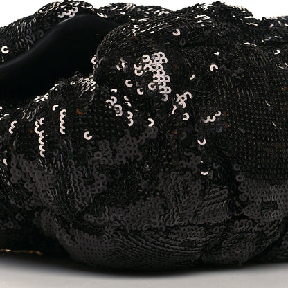 Chanel Sequin Quilted Medium Chanel 19 Flap Black 9 of 11