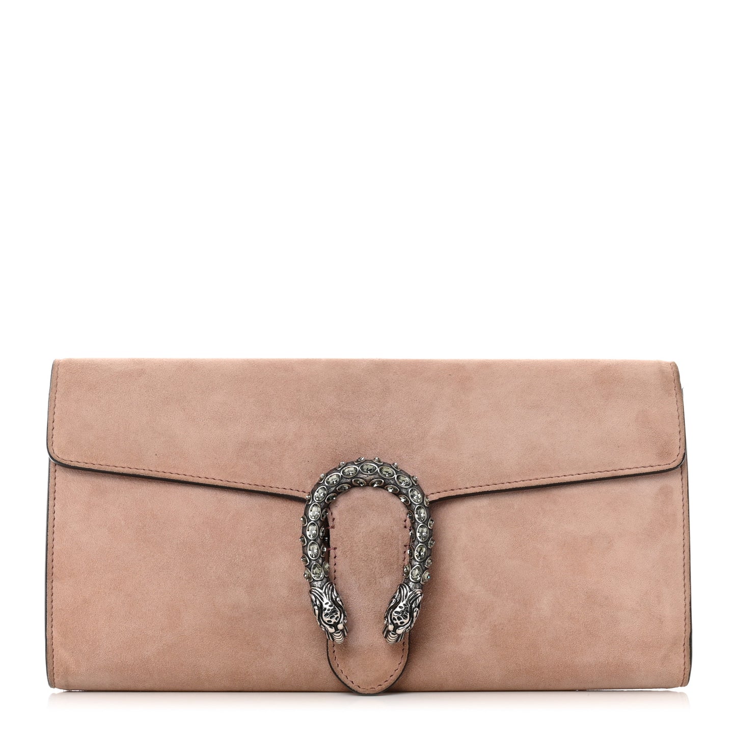 Suede Dionysus Clutch Blush