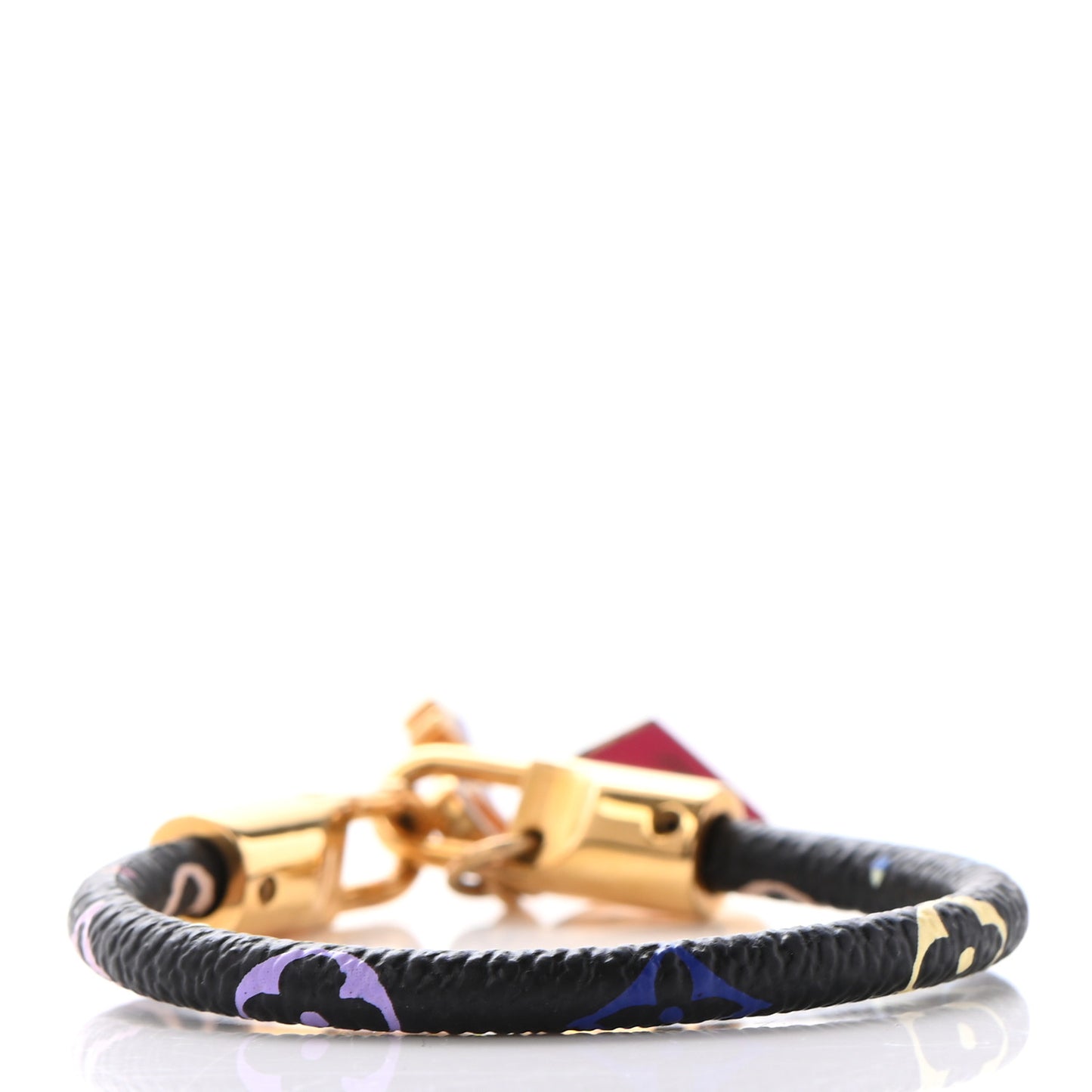 Monogram Multicolor Luck It Bracelet 17 Black