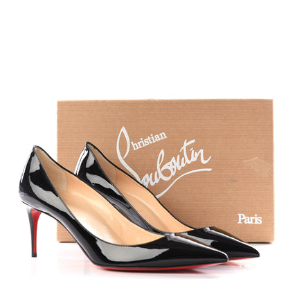 Christian Louboutin Patent Decollete 554 70 Pumps 40 Black 8 of 8