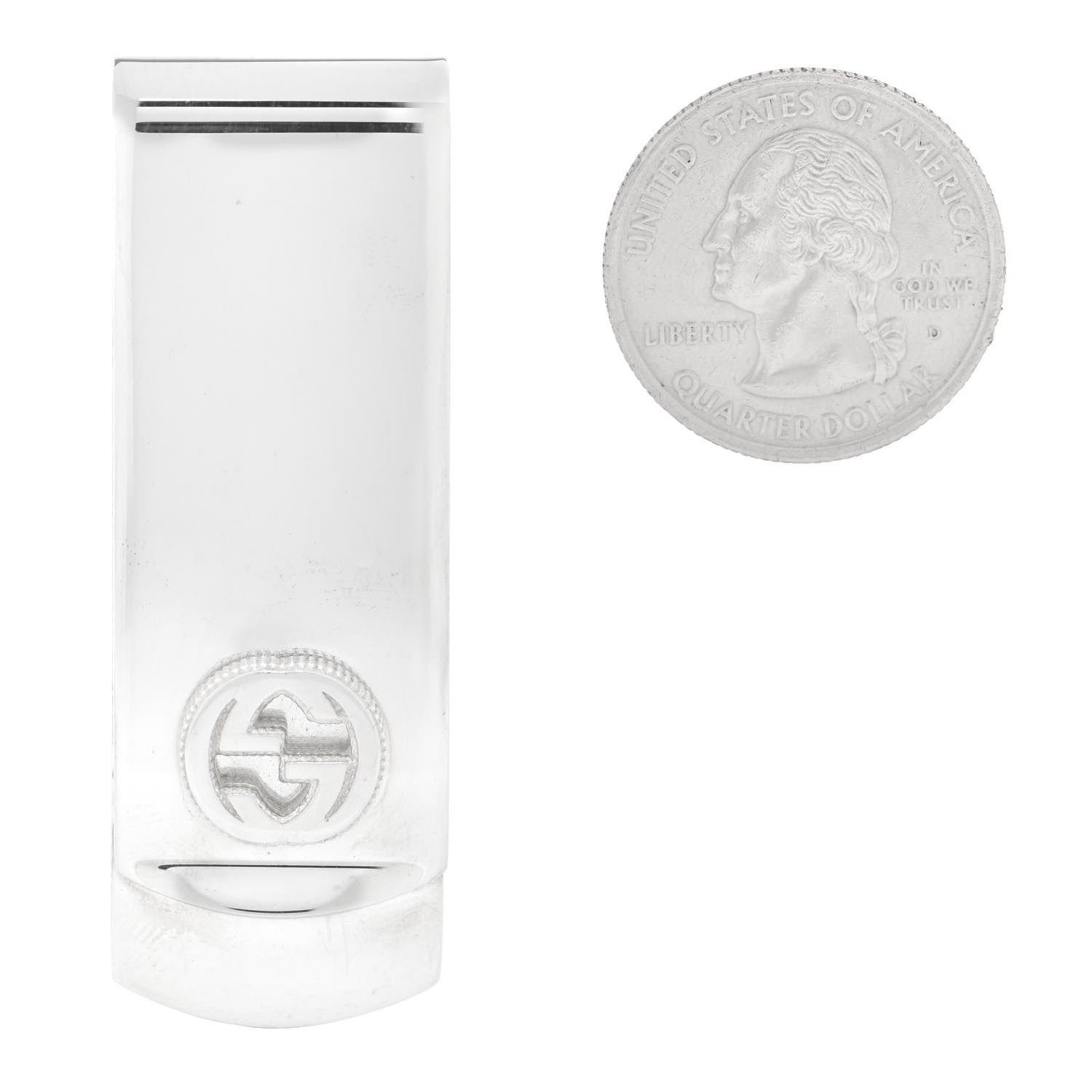 Gucci Sterling Silver GG Money Clip 2 of 4