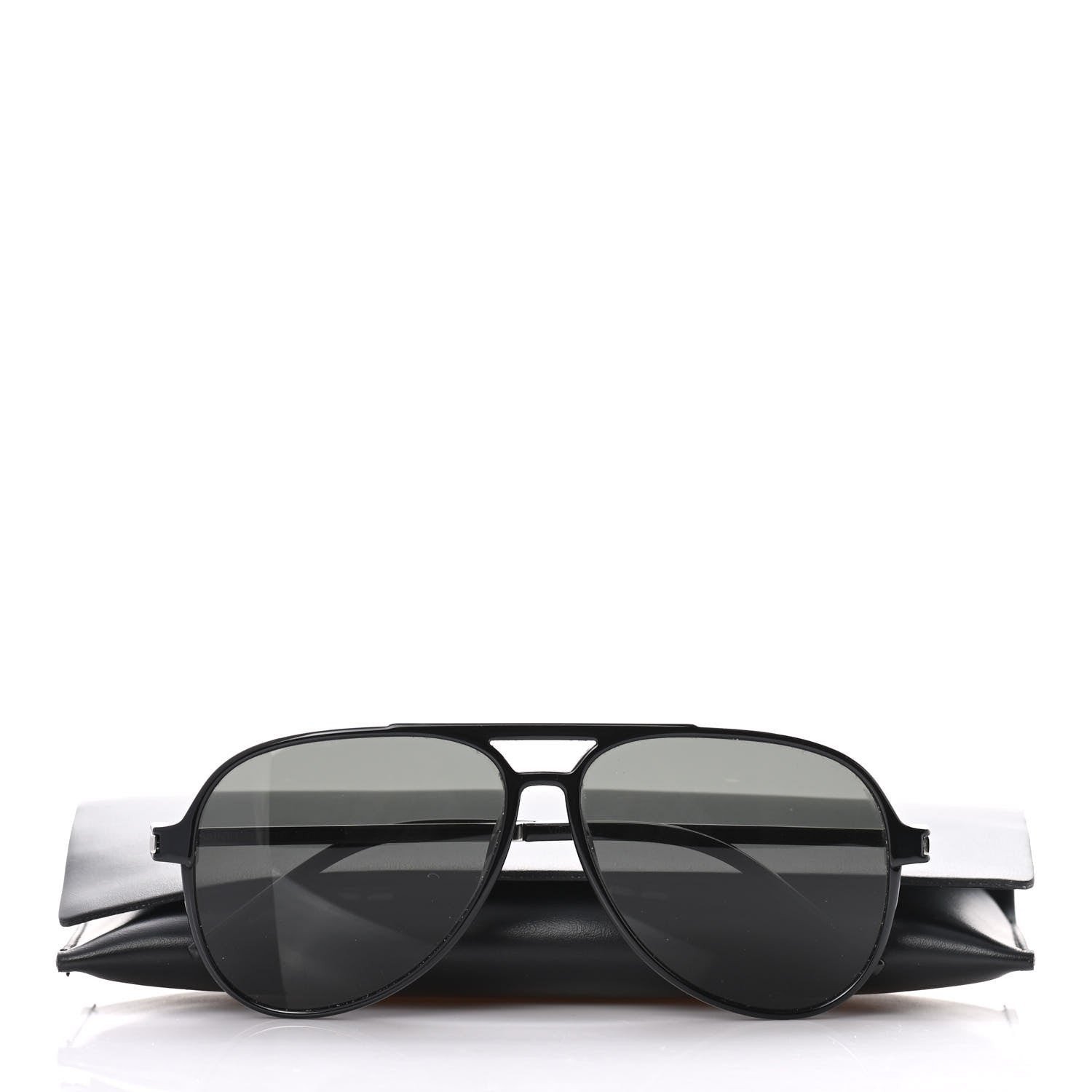 Saint Laurent Aviator Classic 11 Slim Sunglasses Black 10 of 10
