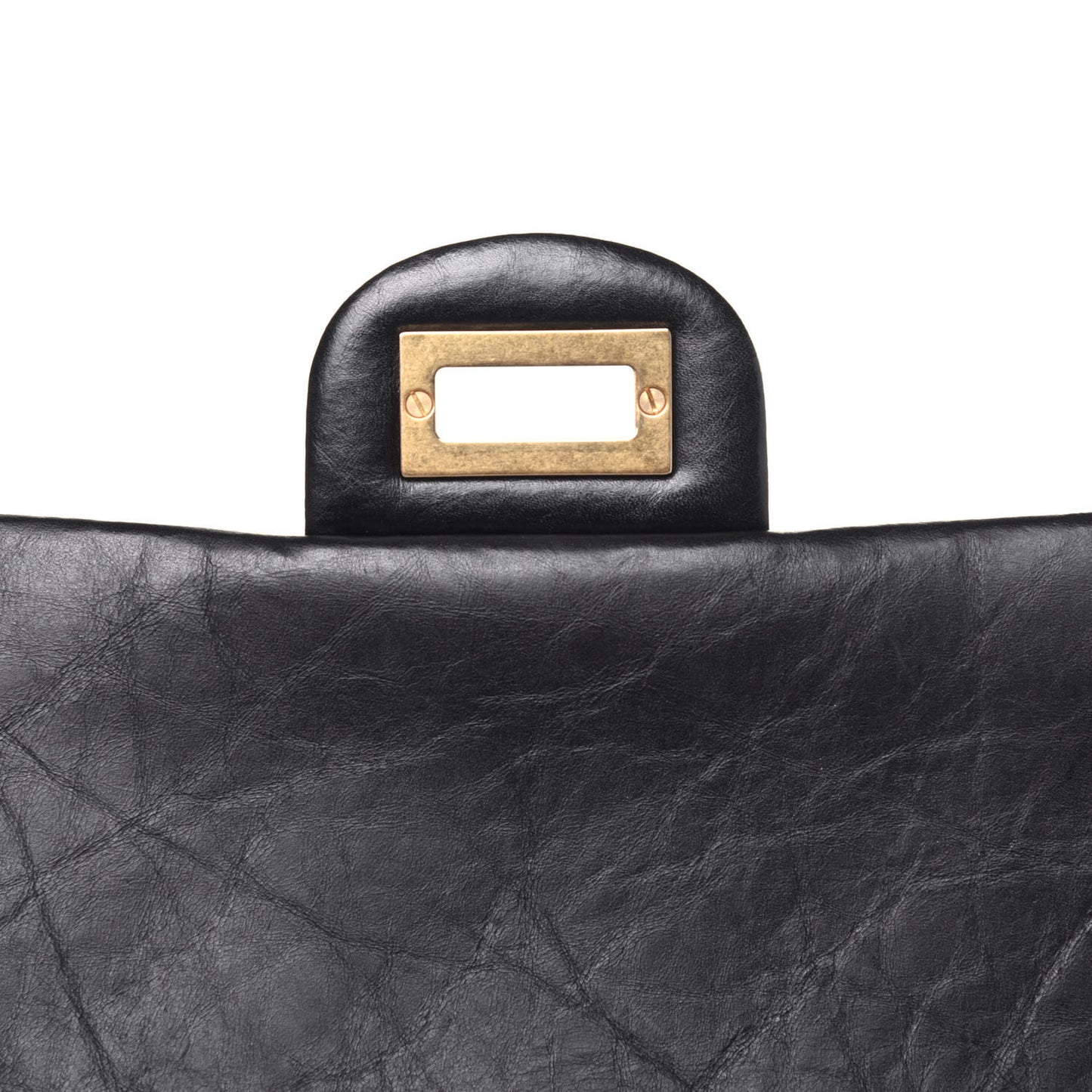 Aged Calfskin Quilted 2.55 Reissue 226 Flap Black