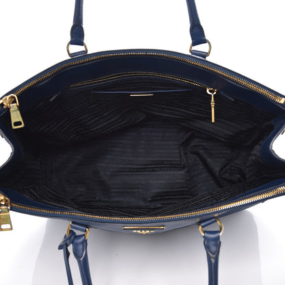 Prada Saffiano Lux Extra Large Galleria Double Zip Tote Bluette 5 of 21