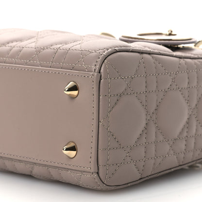 Christian Dior Lambskin Cannage Small My ABCDior Lady Dior Taupe 12 of 15