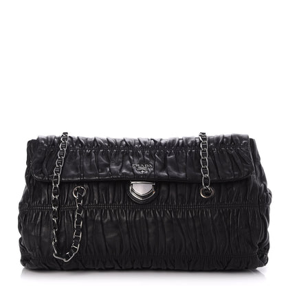Prada Nappa Gaufre Flap Black 1 of 8