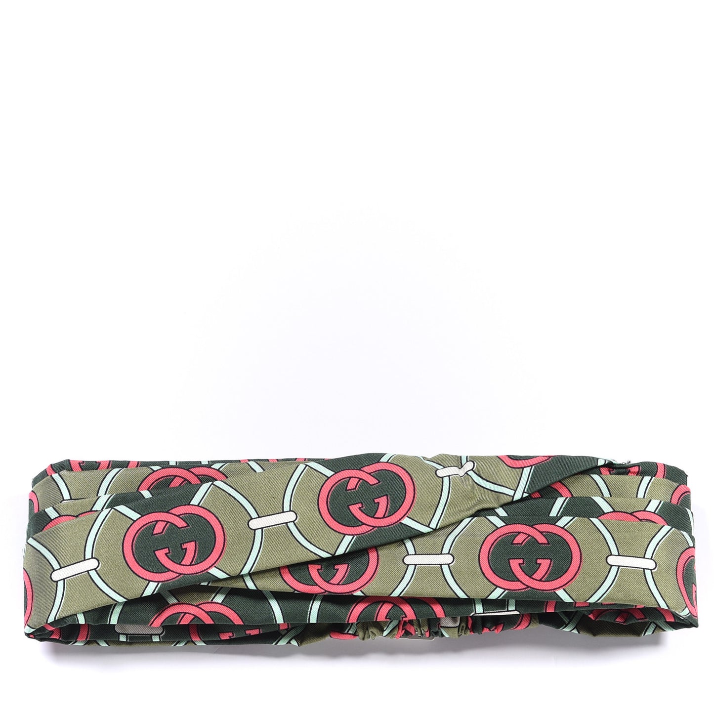 Silk Headband M Green