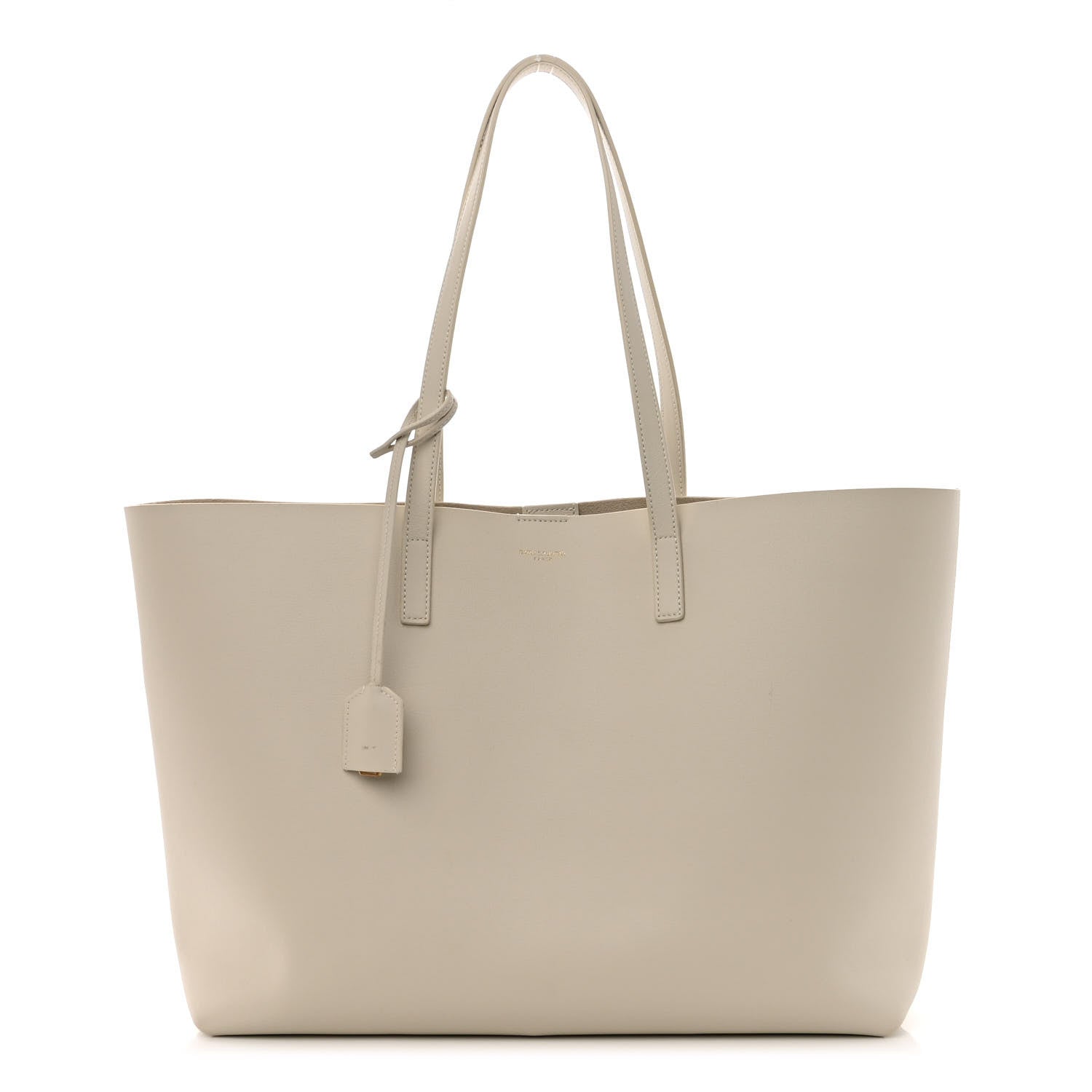 Saint Laurent Calfskin Large Shopping Tote Porcellana 3 of 14