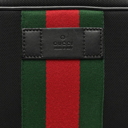 Gucci Canvas Web Slim Belt Bag Black 8 of 10
