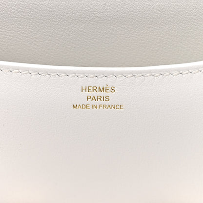 Hermes Swift Constance 18 New White 13 of 23