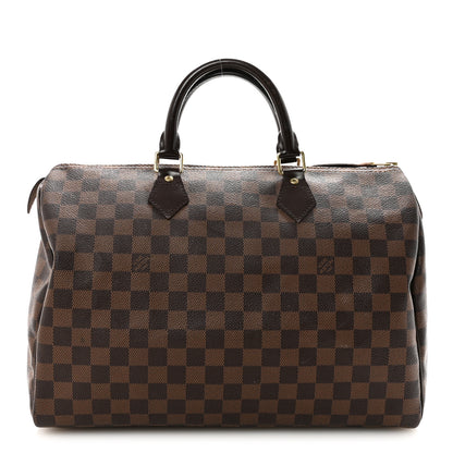 Louis Vuitton Damier Ebene Speedy 35 1 of 9