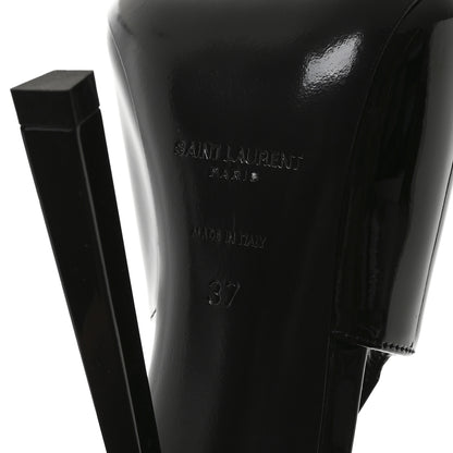 Saint Laurent Vernice Grupy Madame 115mm Slingback Pumps 37 Black 7 of 9
