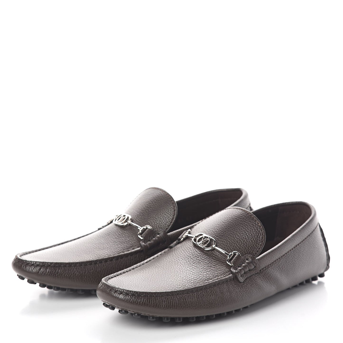 Calfskin LV Porto Vecchio Moccasin Loafers 8.5 Grizzli