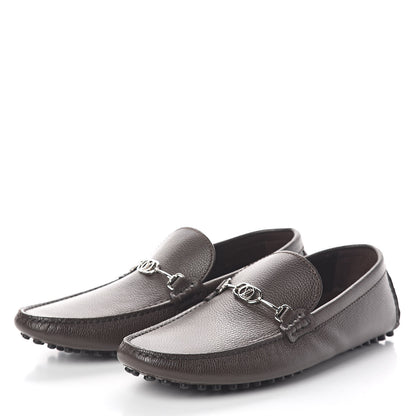 Louis Vuitton Calfskin LV Porto Vecchio Moccasin Loafers 8.5 Grizzli 3 of 8