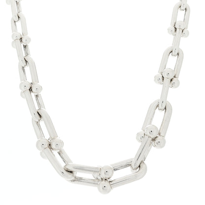 Tiffany Sterling Silver HardWear Graduated Link Necklace 1 of 4