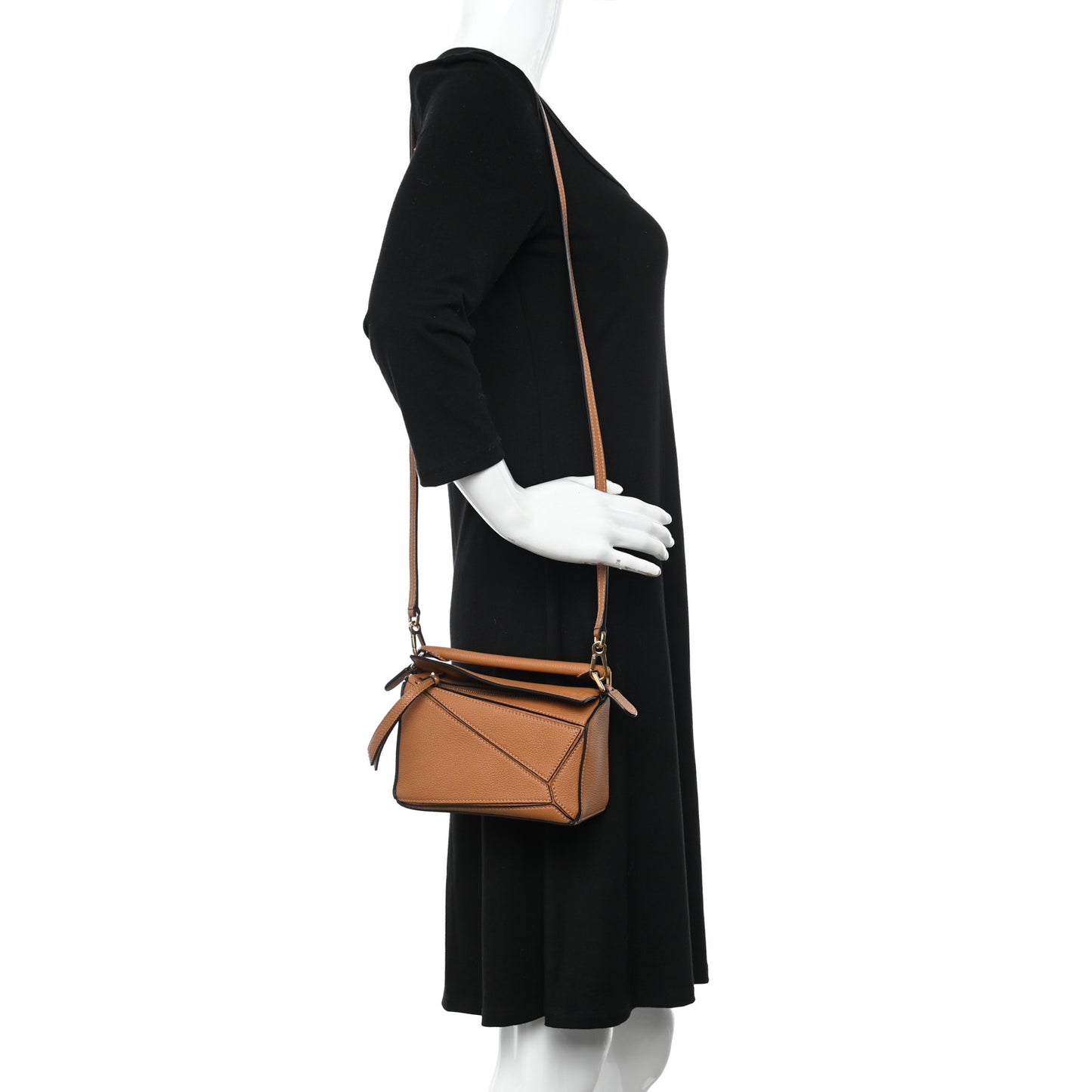Calfskin Mini Puzzle Bag Tan