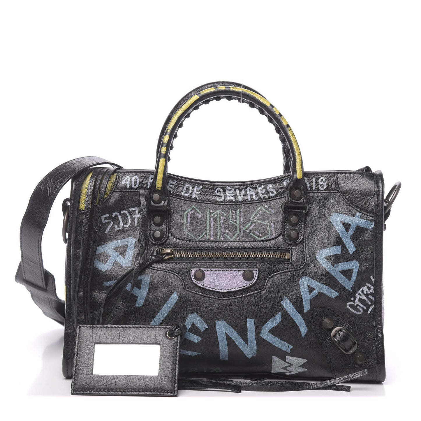 Agneau Graffiti All Over Classic Hardware S City Black Multicolor