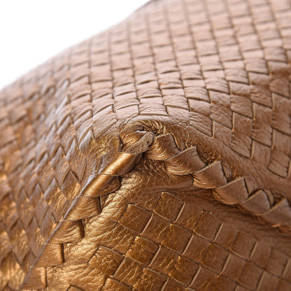 Bottega Veneta Cervo Intrecciato Shoulder Bag New Bronze 7 of 10