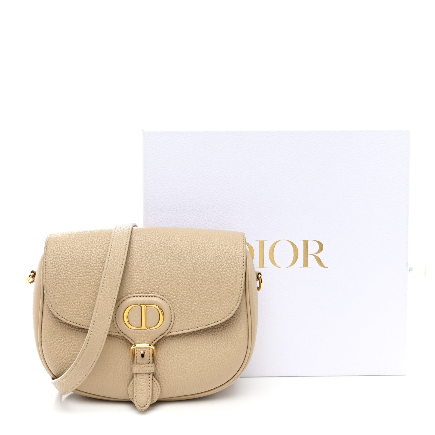 Christian Dior Grained Calfskin Medium Bobby Flap Corda 1860983