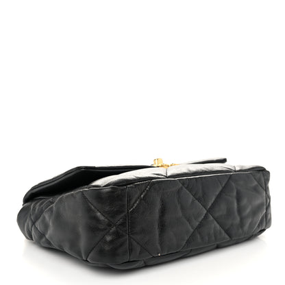 Chanel Shiny Goatskin Quilted Medium Chanel 19 Flap Black 4 of 10