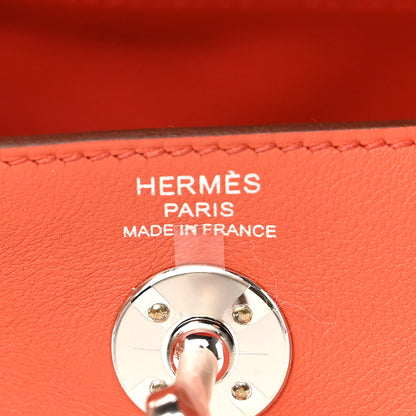 Hermes Swift Verso Mini Lindy 20 Terre Battue Capucine 5 of 10