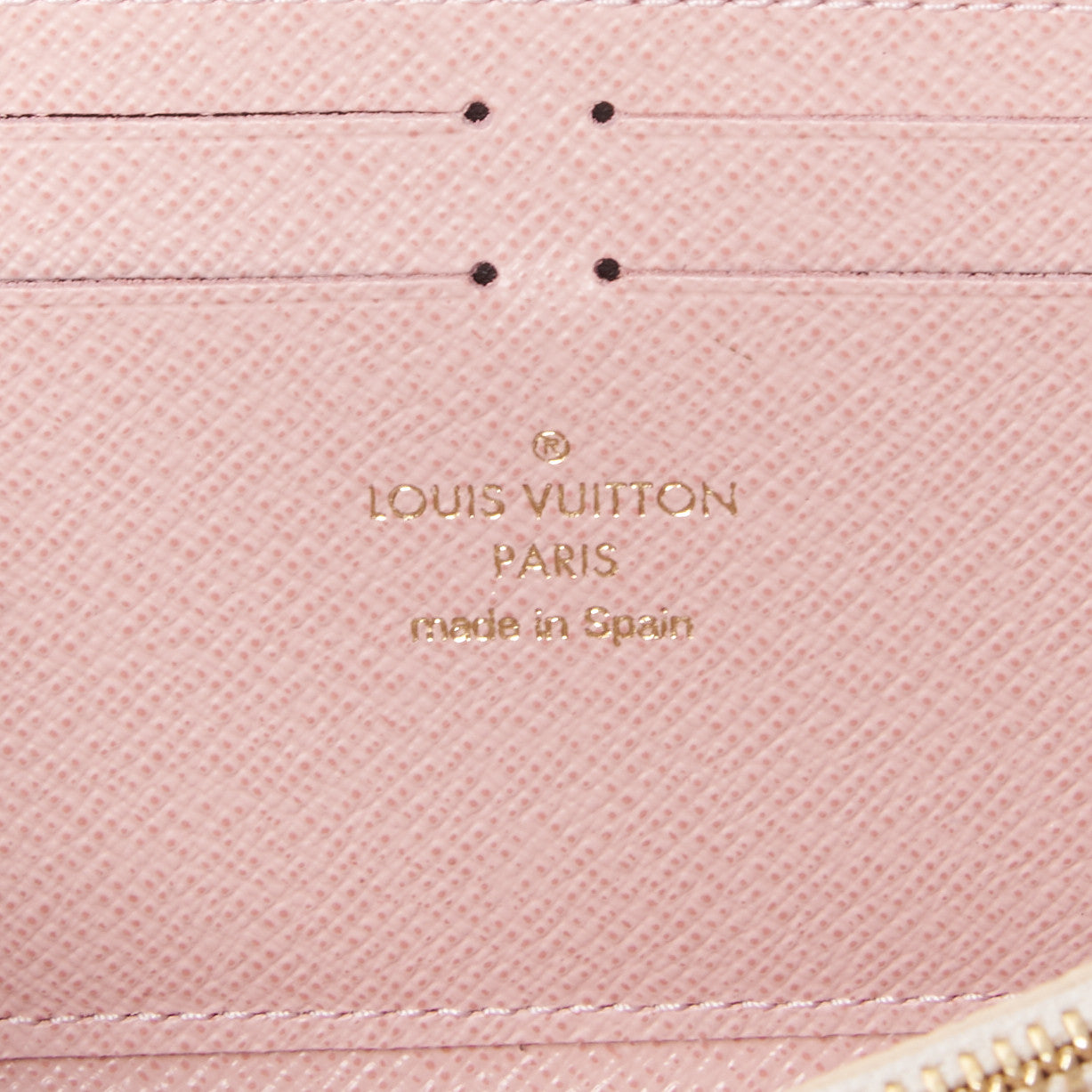 Damier Azur Clemence Wallet Rose Ballerine