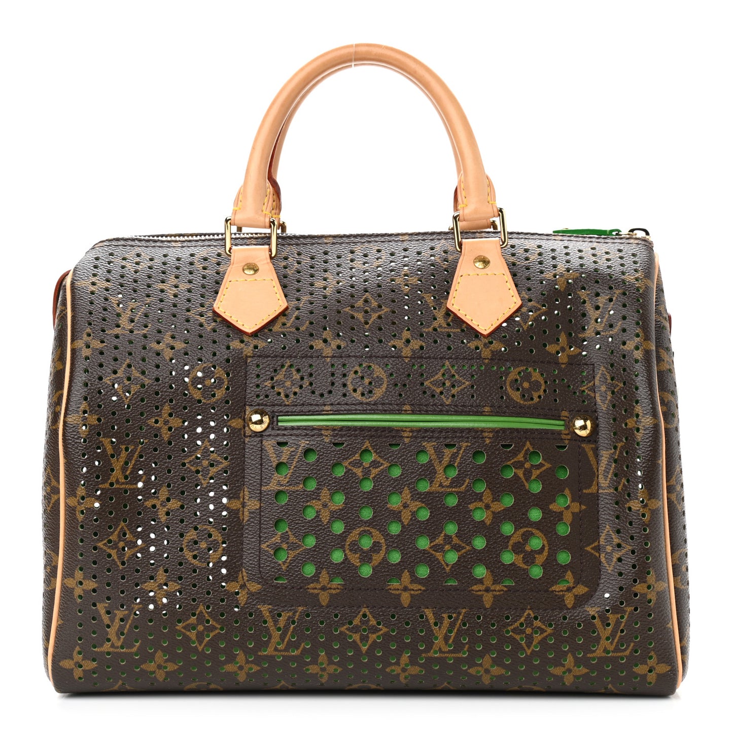 Monogram Perforated Speedy 30 Green