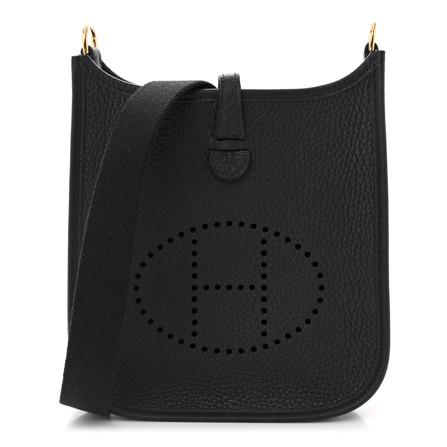 Hermes Taurillon Clemence Evelyne TPM Black 1 of 11