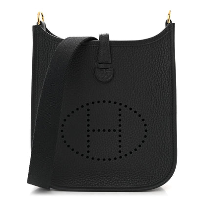 Hermes Taurillon Clemence Evelyne TPM Black 1 of 11