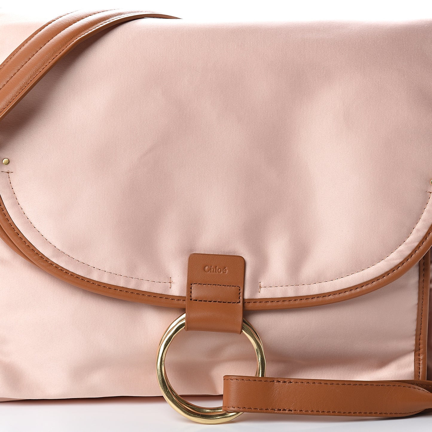 CHLOE Satin Diaper Bag Pink