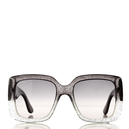 Gucci Glitter Square Optyl Sunglasses 3814/S Gray Silver 2 of 8