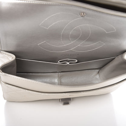 Chanel Metallic Lambskin Quilted 2.55 Reissue 227 Flap Silver 6 of 11