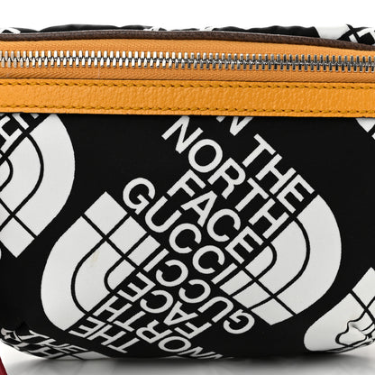 Gucci X THE NORTH FACE Econyl Nylon Belt Bag Black Ivory Crop 8 of 11