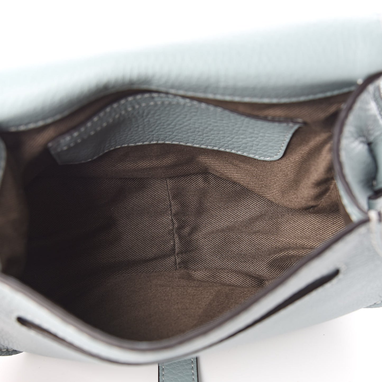 Calfskin Mini Marcie Round Crossbody Bag Faded Blue