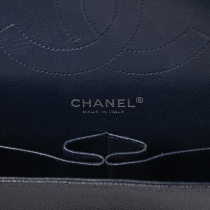 Chanel Caviar Quilted Jumbo Double Flap Navy Blue 6 of 12
