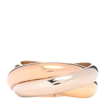 Cartier 18K Pink Yellow White Gold Classic Trinity Ring 50 5.25 1 of 4