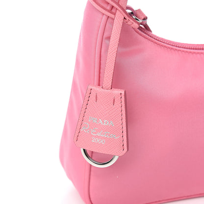 Prada Tessuto Nylon Mini Re-Edition 2000 Bag Begonia 12 of 12